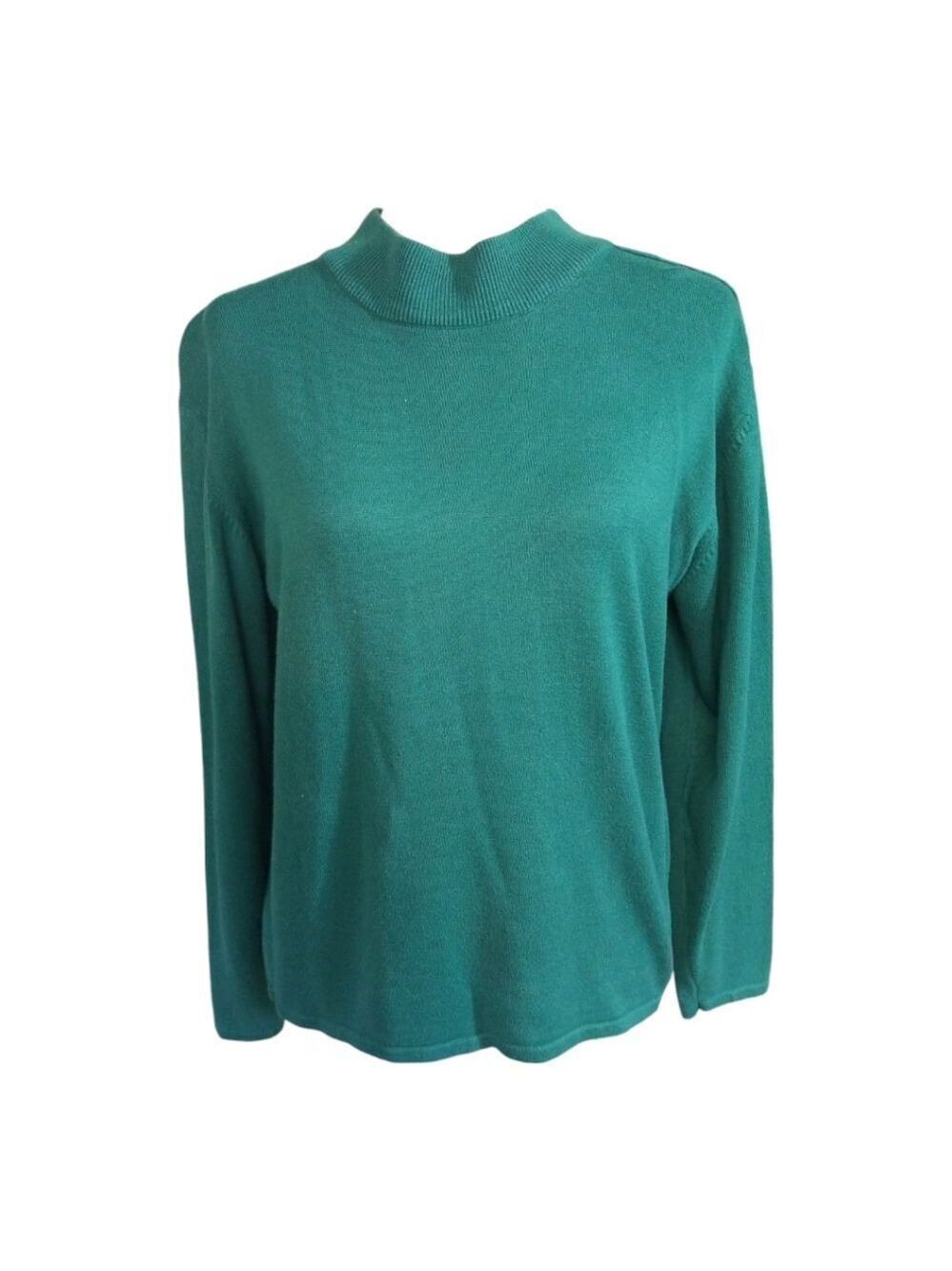 Casual Corner Sweater Green Pullover Size Large
